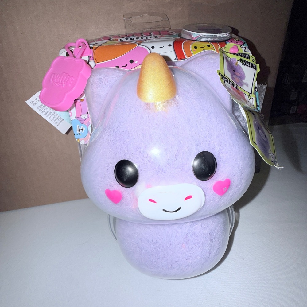 MGA Fluffie Stuffiez Unicorn Plush Kids Purple NEW Reveal Sensory Toy